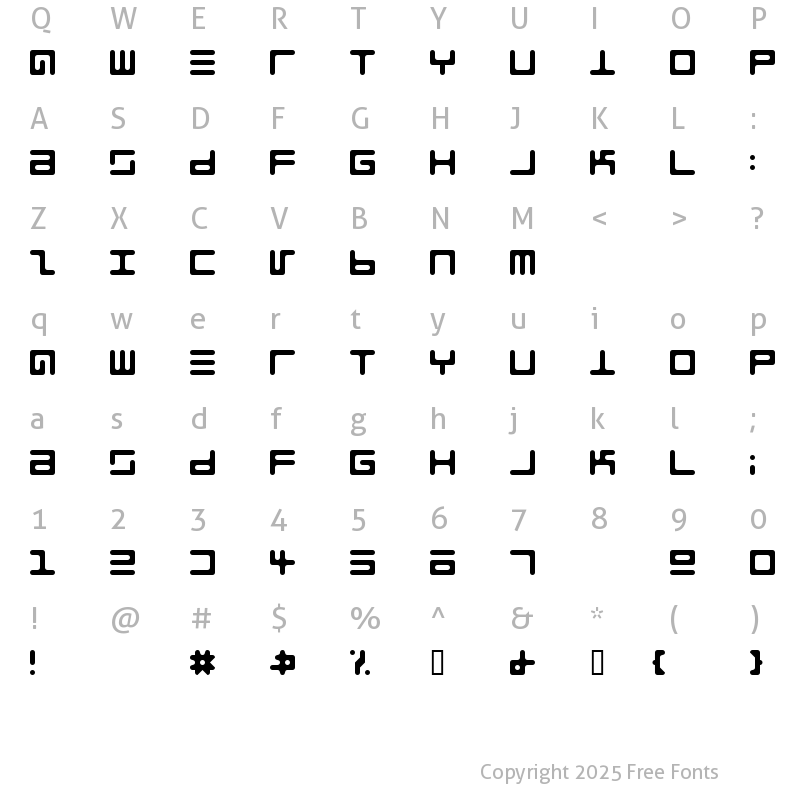 Character Map of Epps Evans Round