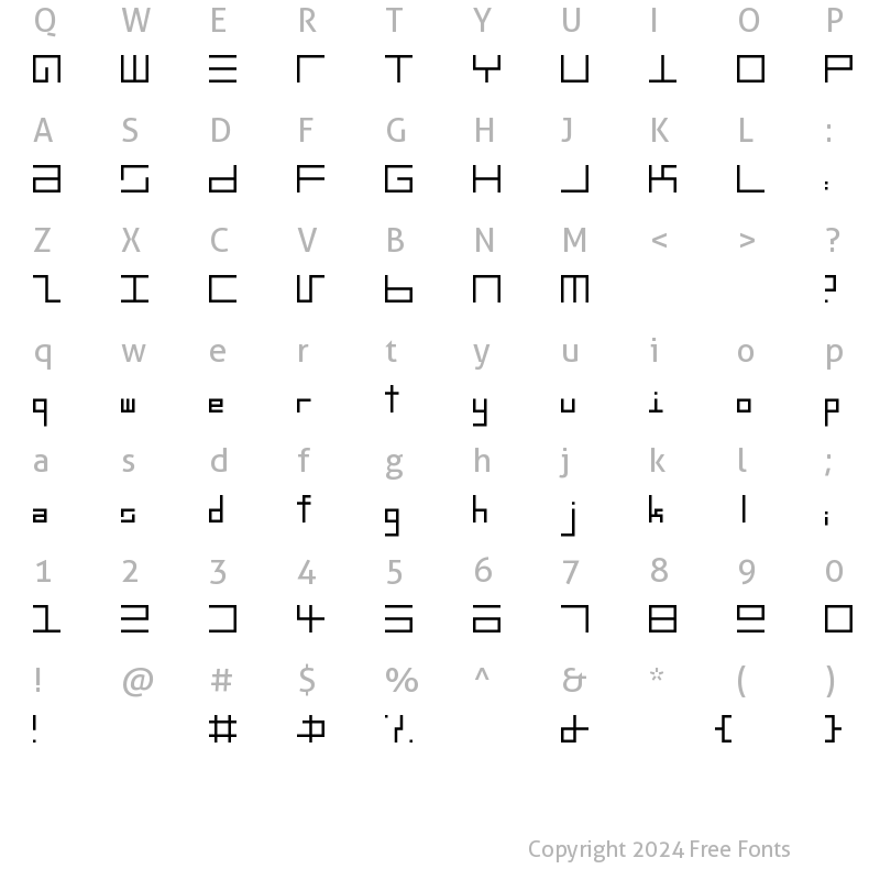 Character Map of EppsText Regular