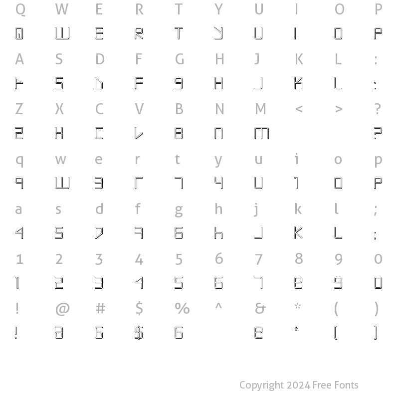 Character Map of Escape Artist Shadow Shadow