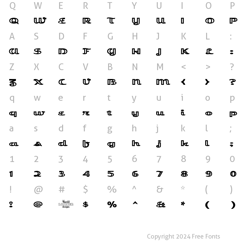 Character Map of EsquivelEngraved Regular