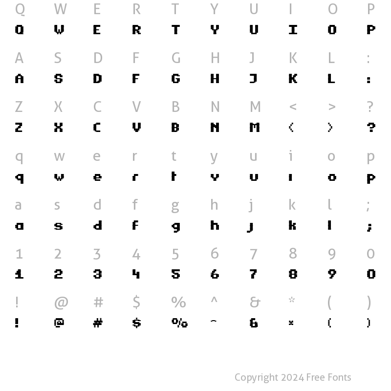 Character Map of Estrogen Roman