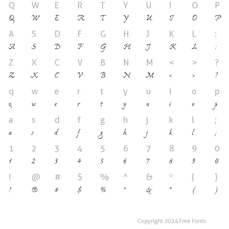 Character Map of Ex Ponto Pro Regular