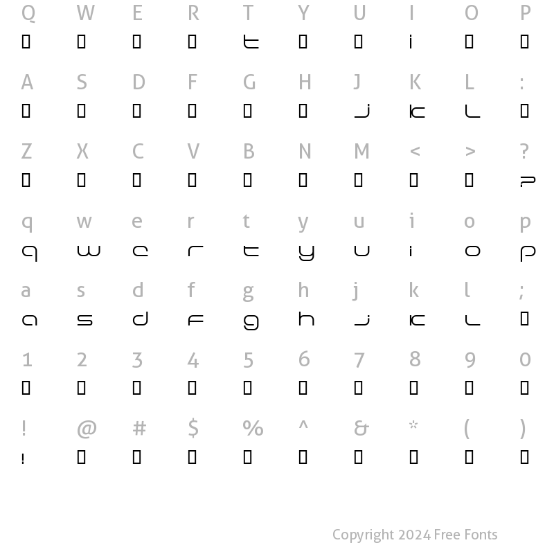 Character Map of Excellence LightExtended