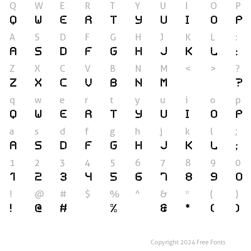 Character Map of Exomoon Regular