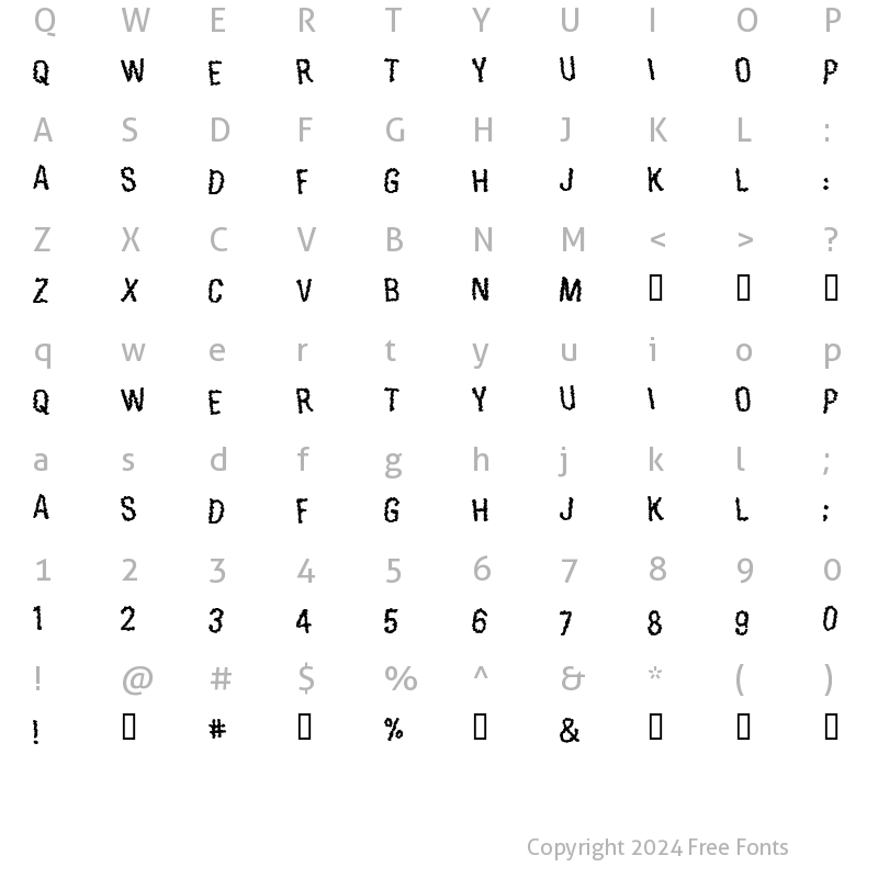 Character Map of Exoneration Regular