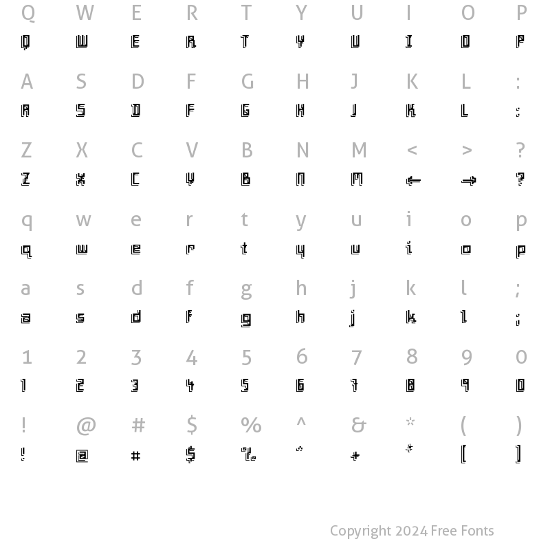 Character Map of F2FFrontpageFour LT Std Regular