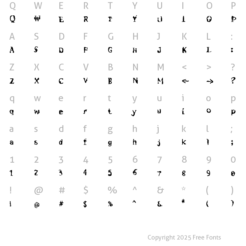 Character Map of F2FMadameButterfly LT Std Regular