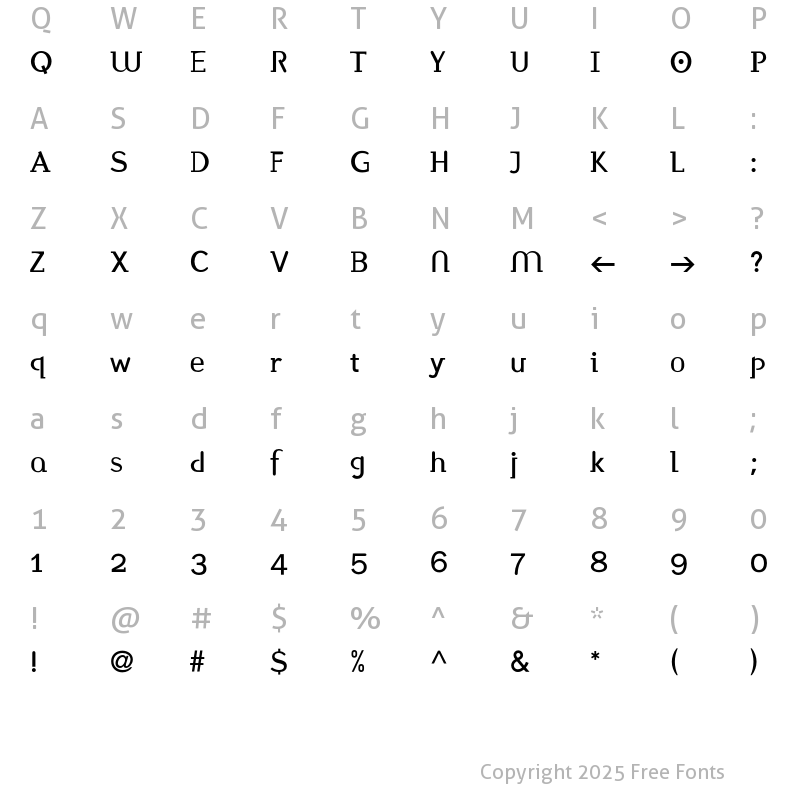 Character Map of F2FStylettiMedium LT Std Regular