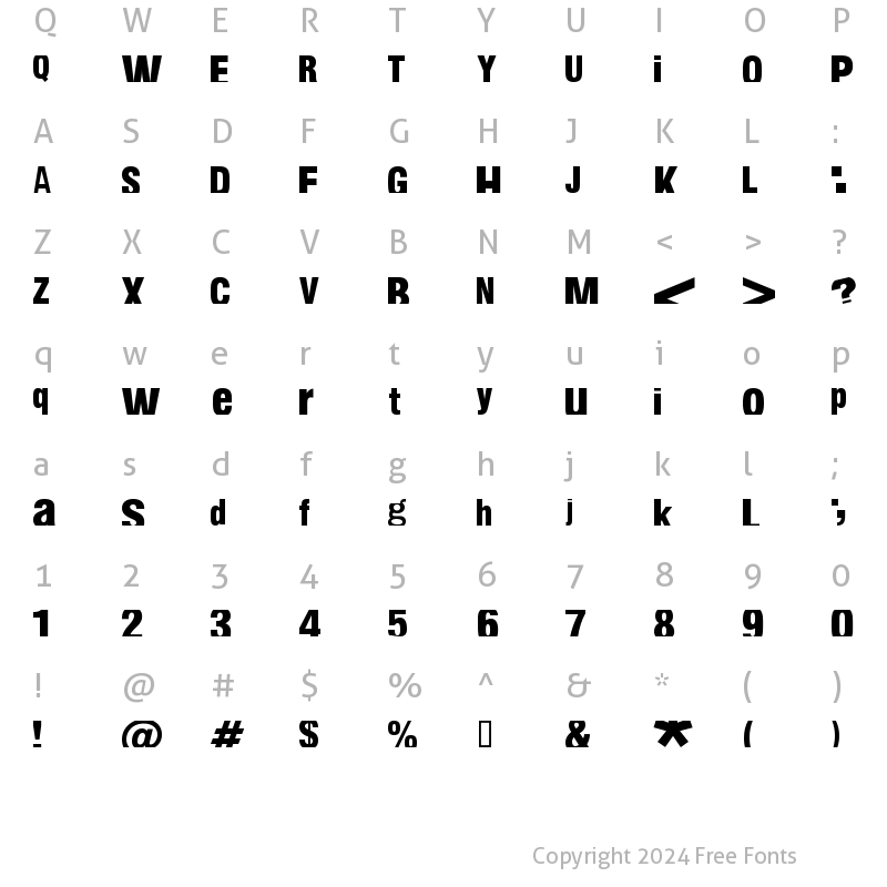 Character Map of fabianestem Normal