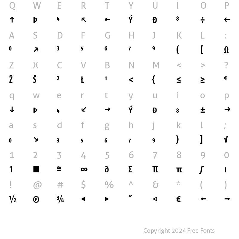 Character Map of FagoCo CapsExp Bold