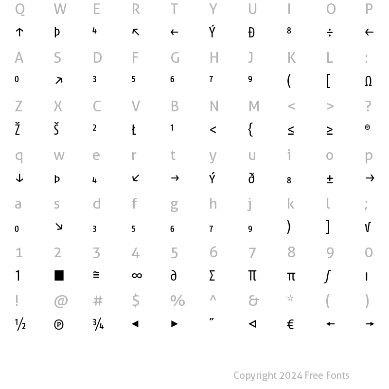 Character Map of FagoCo CapsExpert Regular