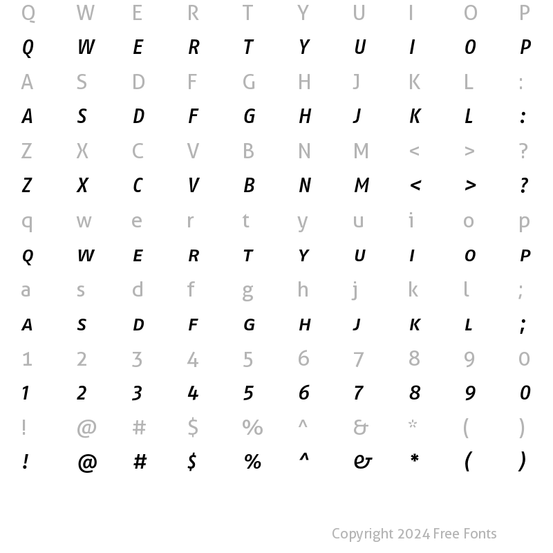 Character Map of FagoNoLf MedtalicCaps Regular