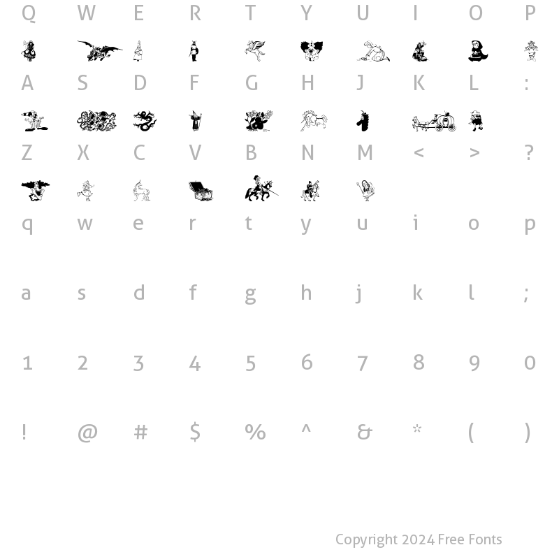 Character Map of fantasy_csp Regular