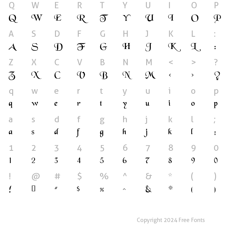 Character Map of FarranceSSK Regular