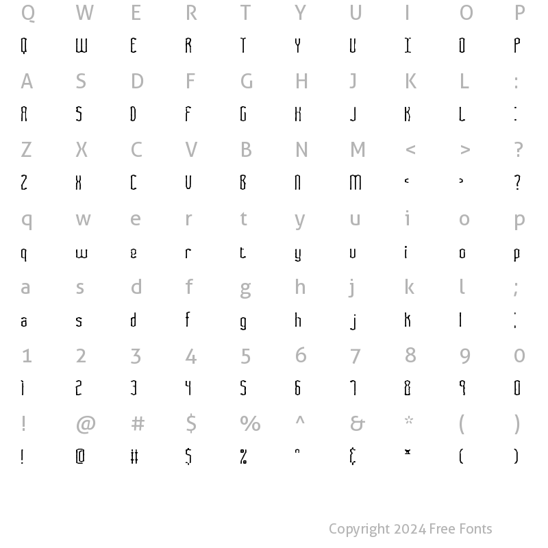 Character Map of Fascii Smudge BRK Regular