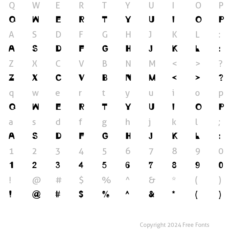 Character Map of FataPulke fata