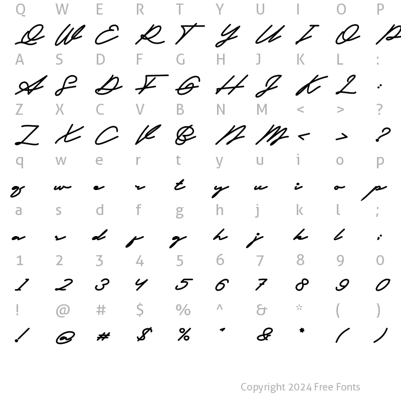 Character Map of Fathur Bold