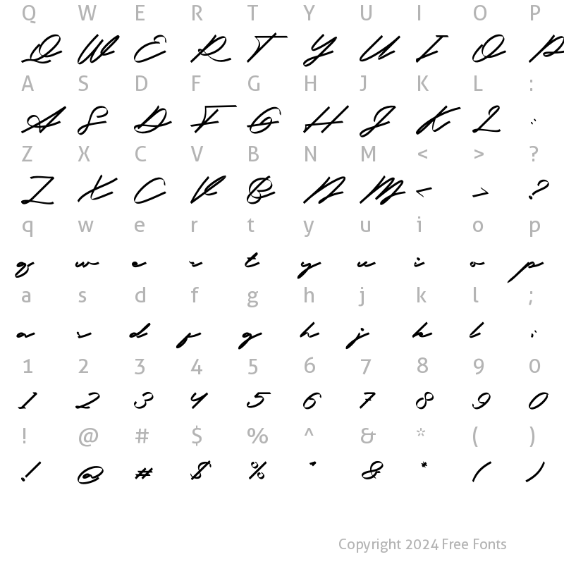 Character Map of Fathur Flat Bold