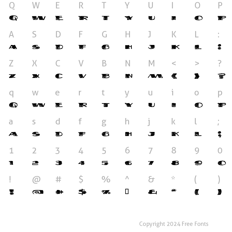 Character Map of FatStack BB Regular