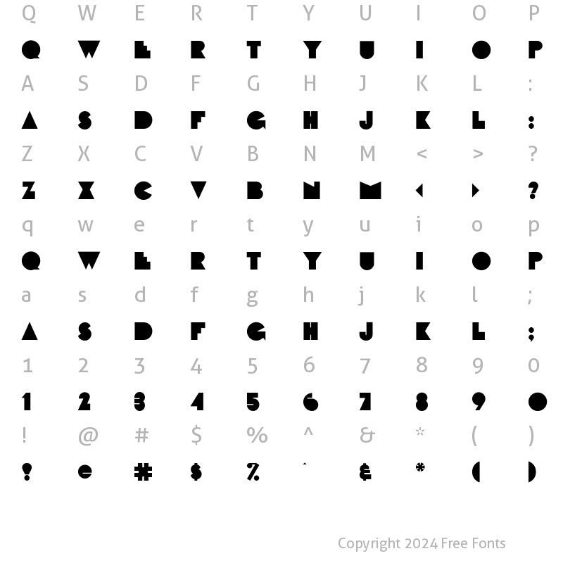 Character Map of FattiPattiFLF Regular