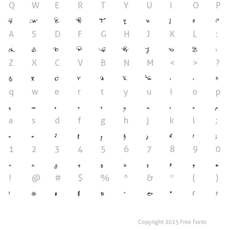 Character Map of Feltrinelli Regular