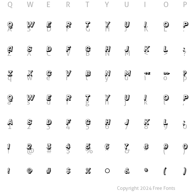 Character Map of Fenwick Olden