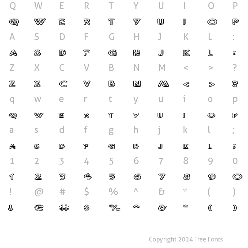 Character Map of ff10a Normal