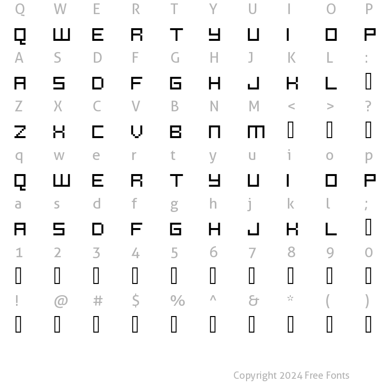 Character Map of FFF Reaction  Trial Regular