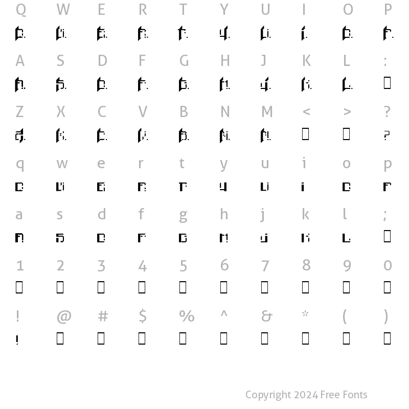 Character Map of Finn Unknown