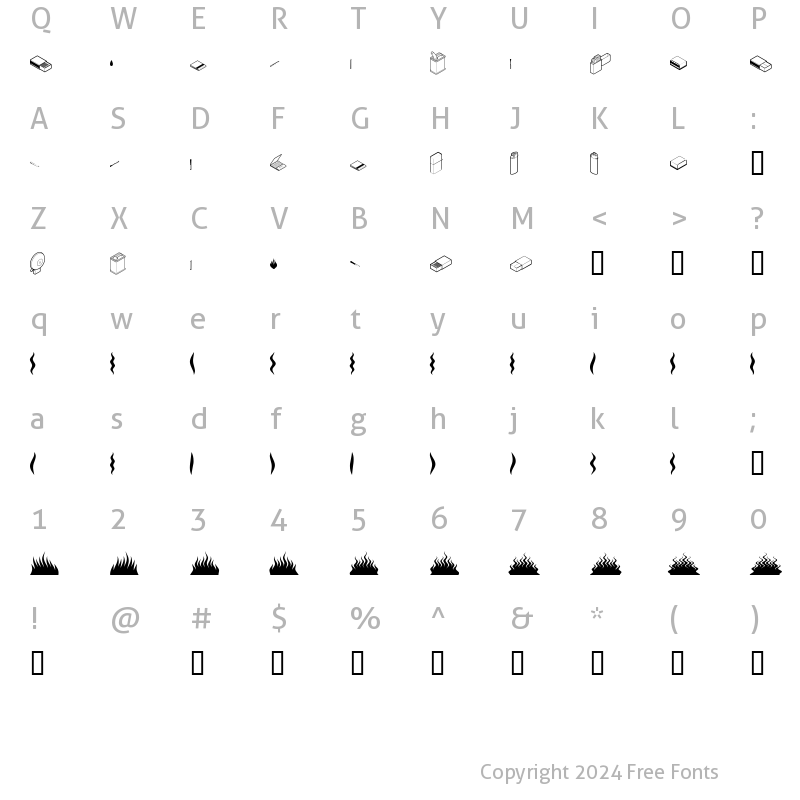 Character Map of FireStarter Regular