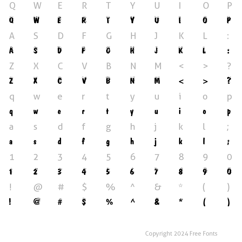 Character Map of Firey Normal