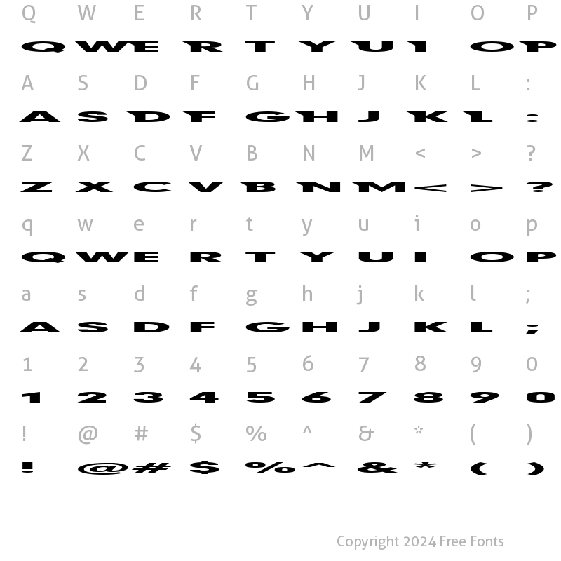 Character Map of First Blind Regular