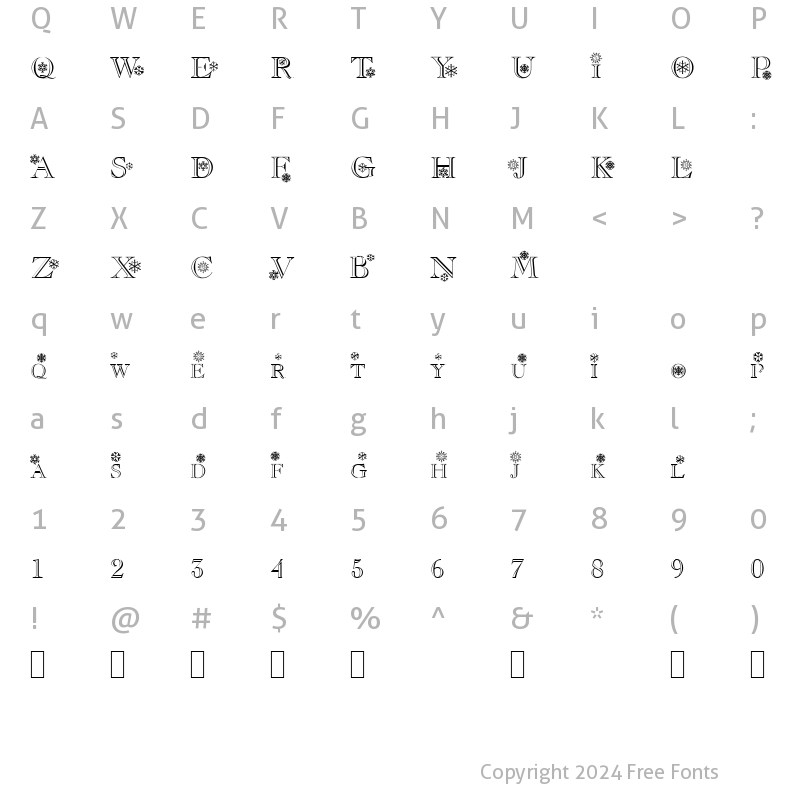 Character Map of Flakes Normal