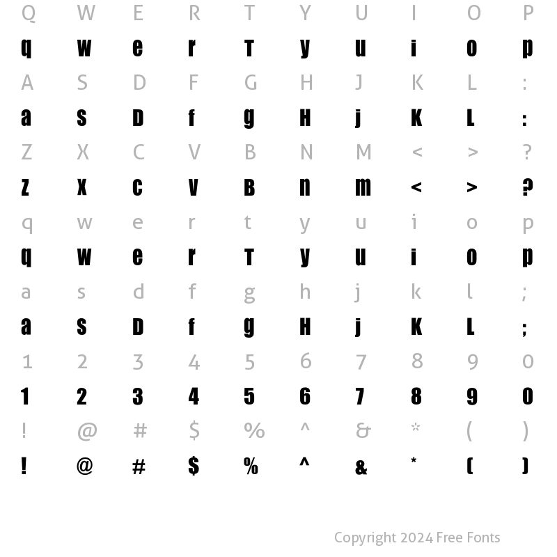 Character Map of Flip Flop Regular