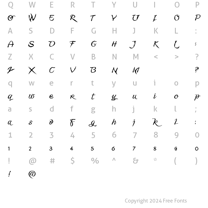 Character Map of Fmiring Campotype One Regular