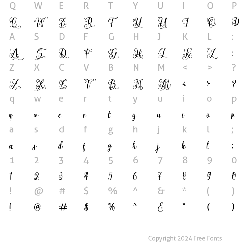 Character Map of Font 2 Regular
