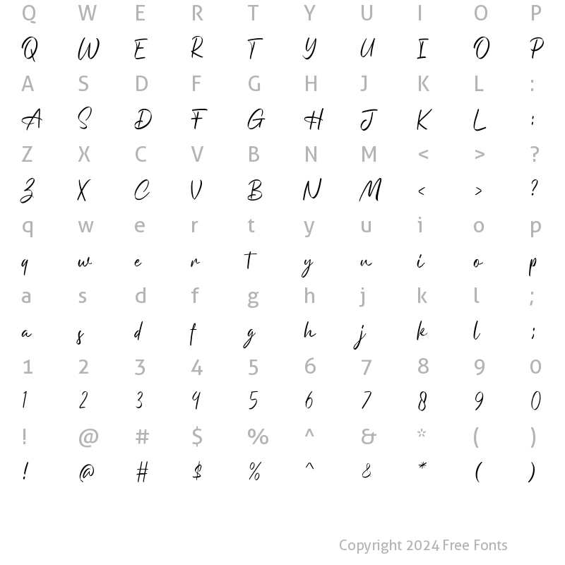 Character Map of Font 3 Regular