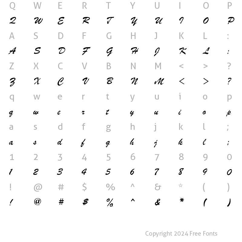 Character Map of font373 Regular