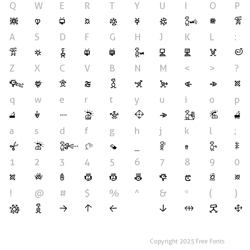 Character Map of Forchetta-Figure Regular