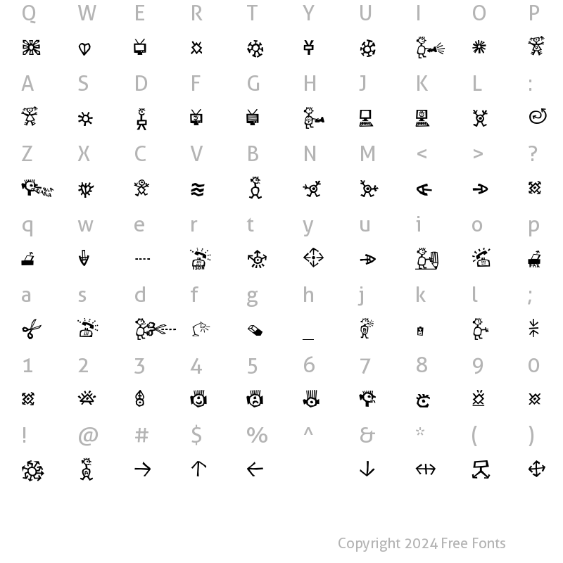 Character Map of ForchettaFigure Regular