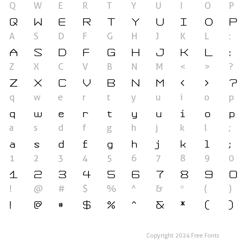 Character Map of Formation ExtraBold