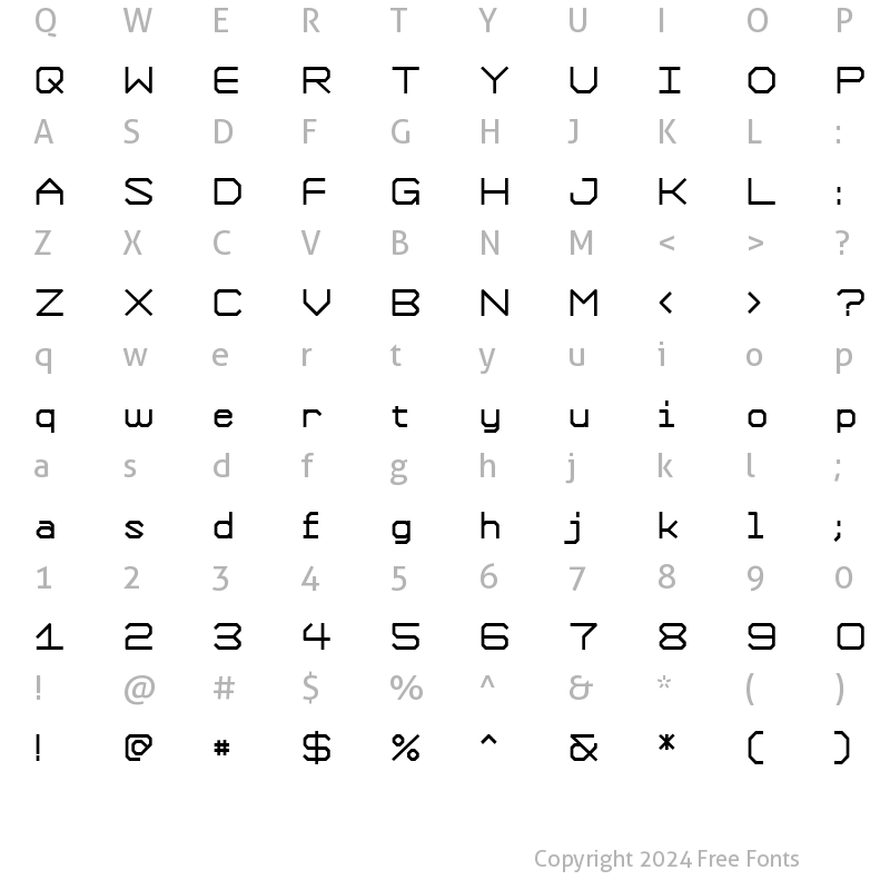 Character Map of Formation UltraBold