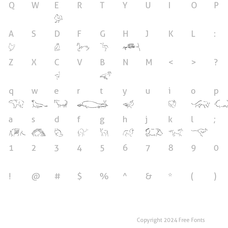 Character Map of Founa BC Founa BC