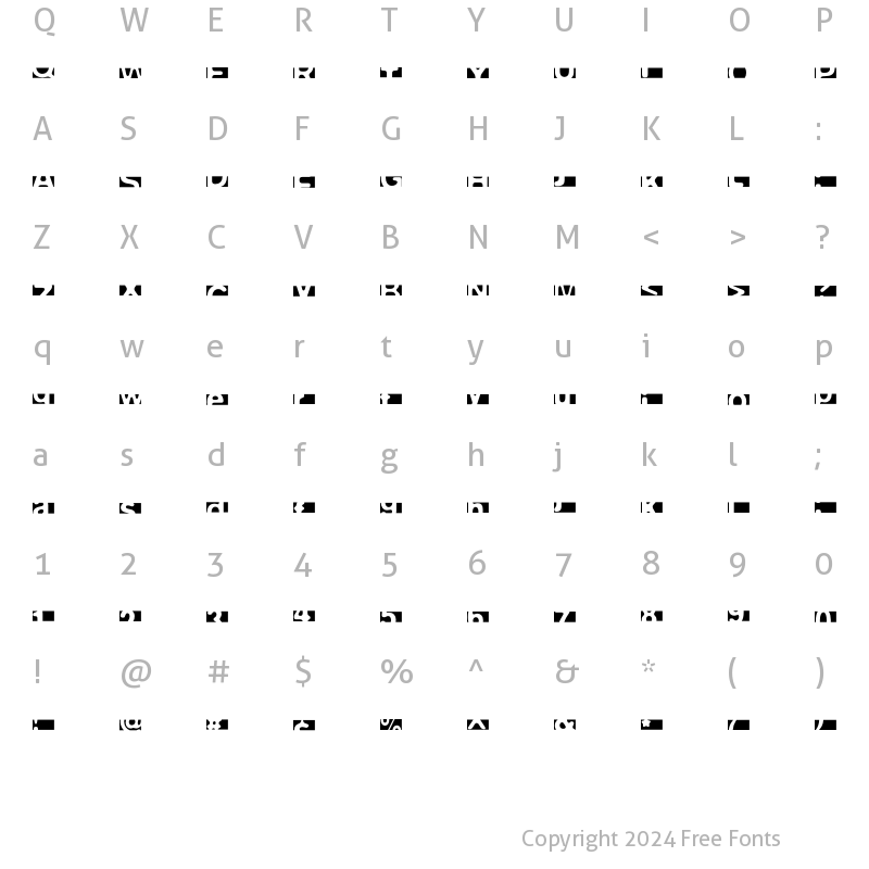 Character Map of FPeep NegativeLevel Regular