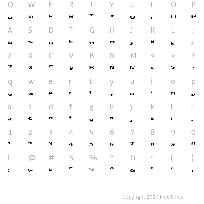 Character Map of FPeep Regular