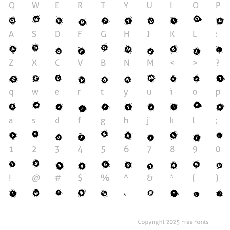 Character Map of Franja Becker Normal