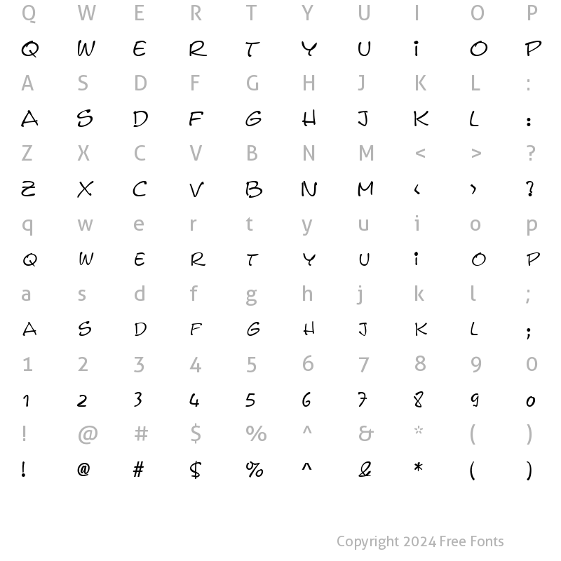 Character Map of FreneticSCapsSSK Regular