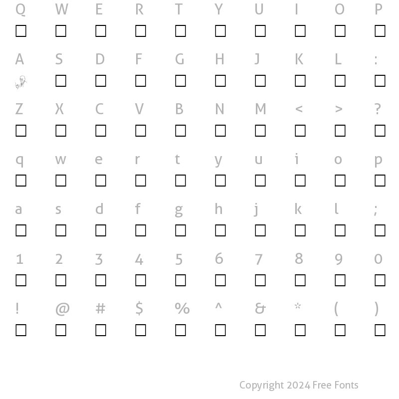 Character Map of Freud Regular