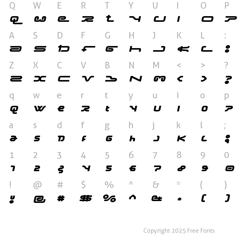 Character Map of FrozenDogTreats Regular