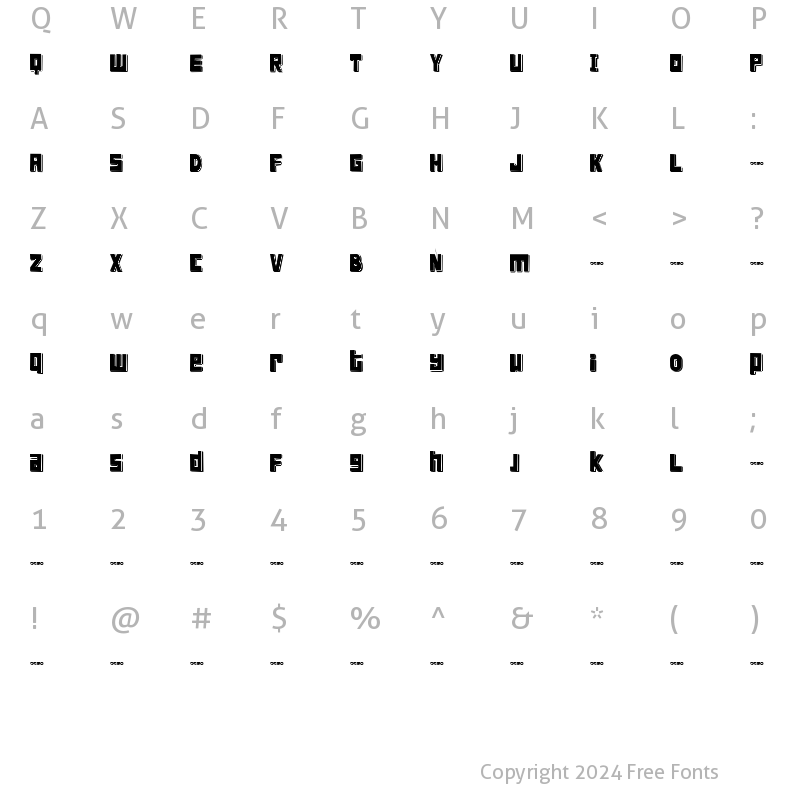 Character Map of FT ScandinavianTitan Black